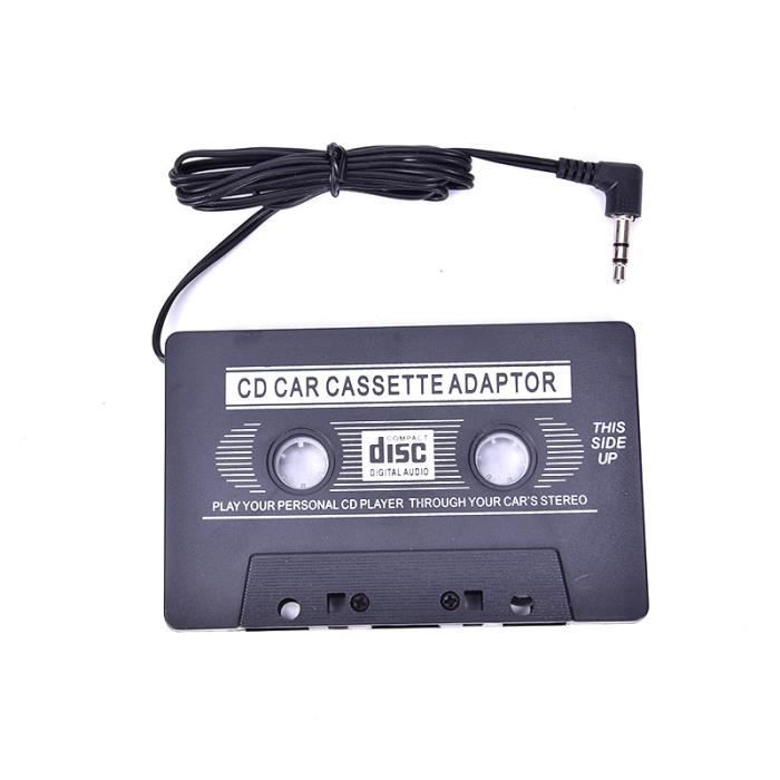 Adaptateur cassette automobile p. smartphones, lecteurs MP3/CD, jack 3,5 mm