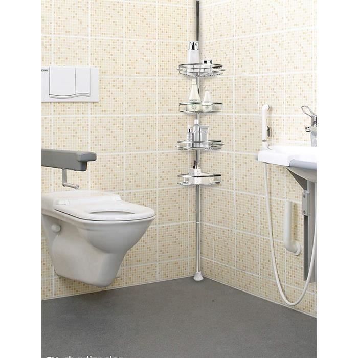 Etagère d'angle de douche télescopique en acier inoxydable - Accessoires  salles de bain et WC - Achat & prix