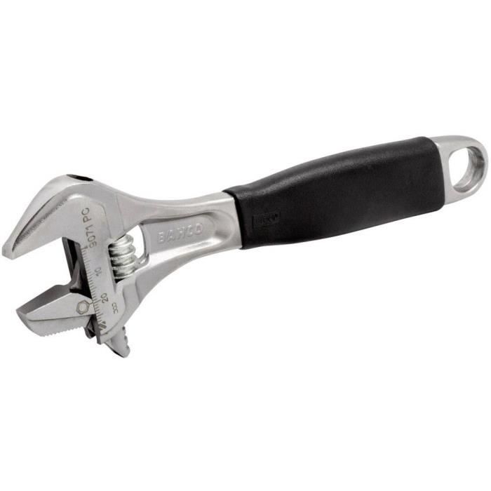 Bahco 9072PC - Clé à molette 10" 257 mm, ouverture maximale 33 mm