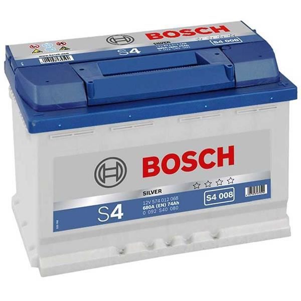 Batterie BOSCH Bosch S4008 74Ah 680A 3664110976685 Cdiscount Auto