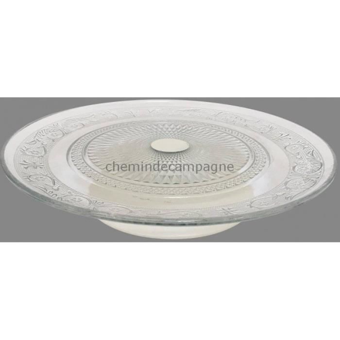 Grand Plateau Presentoir A Tartes Gateaux Fromages O32 5 Cm Cdiscount Maison
