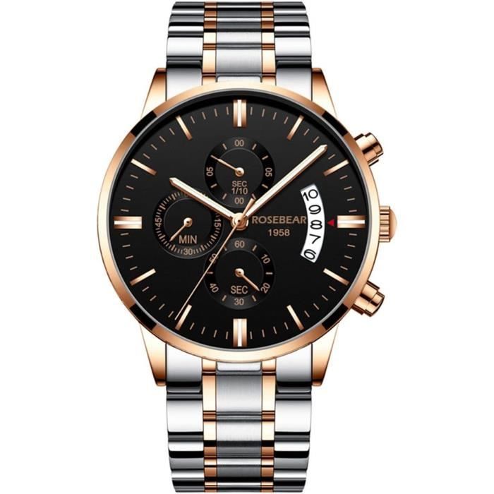 Guidon 7/8 Pouces Horloge Quartz Étanche Pour Guidon Moto Montre