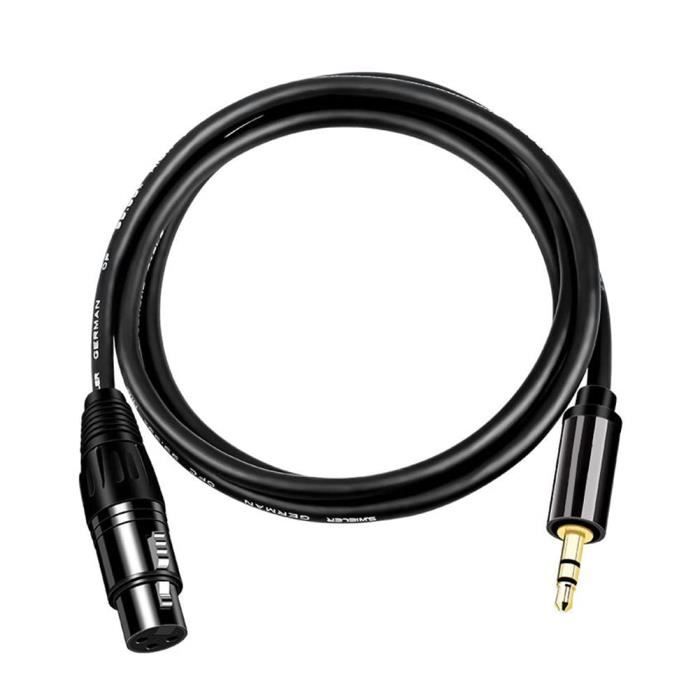 Lot De 6 Câbles XLR Symétriques 1,5m Qualité Supérieure - Microphone DMX Mâle Vers Femelle