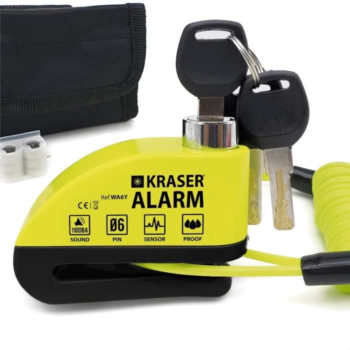 Antivol Moto,Alarme Moto Bloque Disque avec Alarme,Antivol Trotinette Electrique Moto Alarme pour Moto Vélo Scooter Couleur Cuivre Auto Antivol Moto,Alarme Moto Bloque Disque avec Alarme,Antivol Trotinette Electrique Moto Alarme pour Moto Vélo Scooter Couleur Cuivre Auto