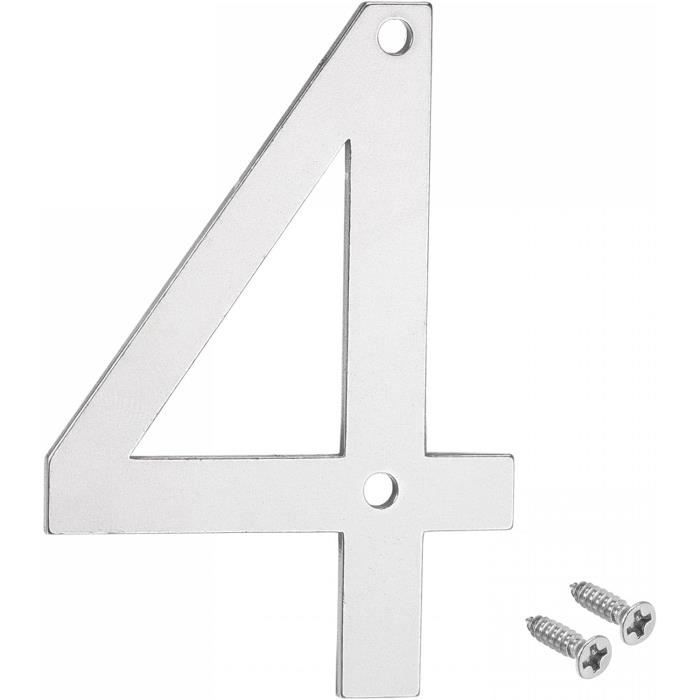 Lot De 10 Plaques Numéro De Table En Acier Inoxydable | Chiffres Rouges, 5x4.8 Cm, Pour Restaurant, Banquet