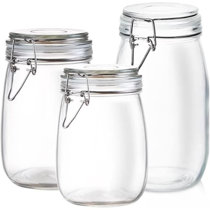 Bocaux En Verre 10 Pièces Fermeture Hermétique Pour Conservation