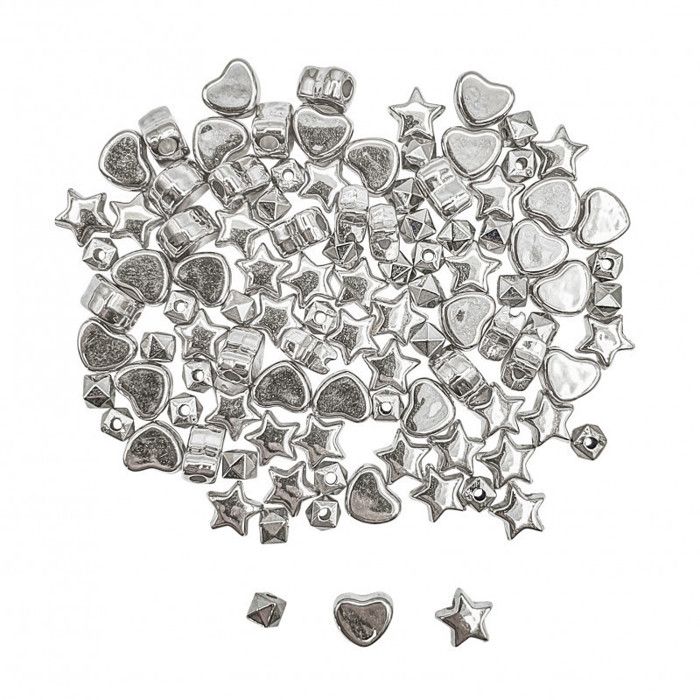 Perles - Intercalaires Heishi - Argent - Pour bijoux collier bracelet - 3 motifs