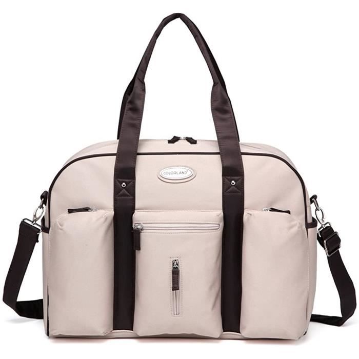 Sac à Langer 5 Pièces HALOVIE Bandoulière Grande Capacité - Sac Couches Biberon Voyage Bébé
