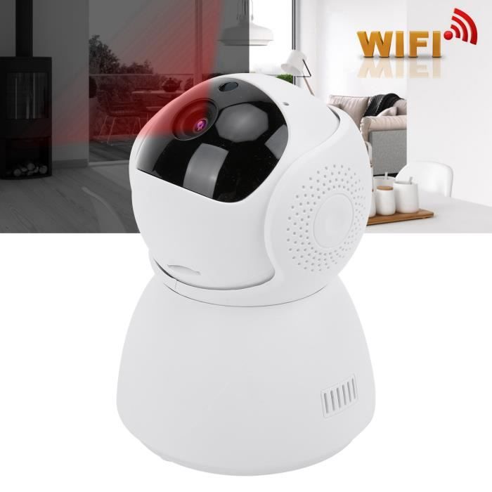 Caméra Surveillance WiFi HD 1080p 360° - Caméra Espion Détection Mouvement Vision Nocturne Notifications Temps Réel