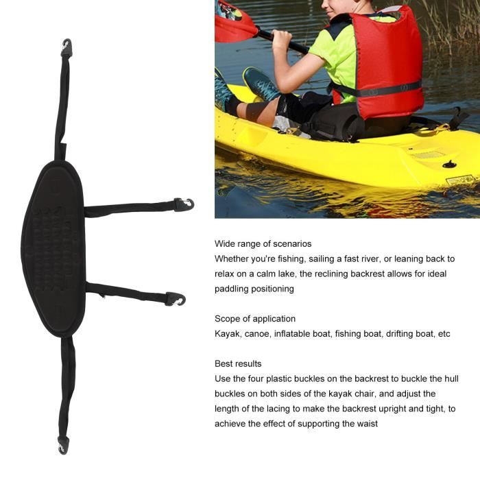 Dossier De Siège Réglable Pour Kayak - Mousse EVA Confortable, Sangle, Universel