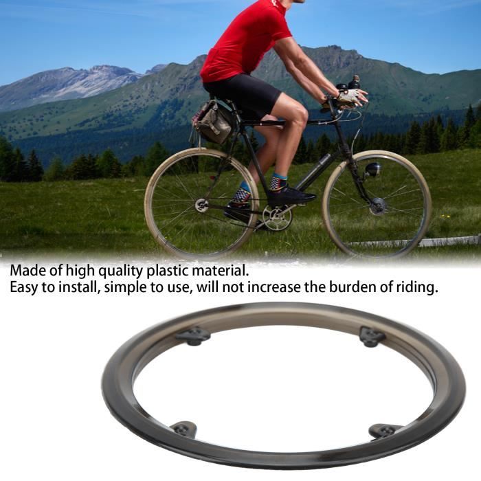 DRFEIFY - Protège-chaîne de vélo en plastique de haute qualité pour pédalier et disque de pignon - Noir