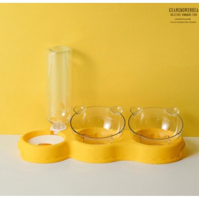 Meilleurs prix pour Mangeoire automatique pour chat - ECELEN - LH1225PETW03BA - 3 bols - Anti-retournement - Étanche