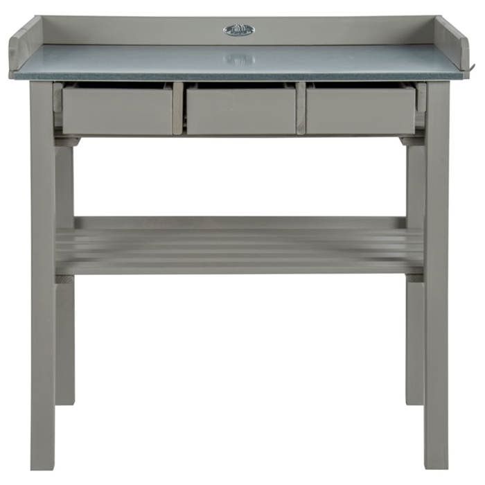 Esschert Design Table de rempotage grise CF29G 404623