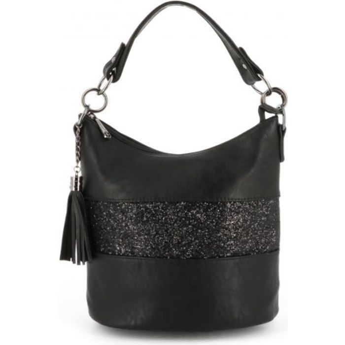 Gallantry - Petit Sac Bandoulière Paillette Femme - Sacoche Messenger Porté Epaule Main Multicolore - Pochette Soirée Mariage Strass Brillant - Souple Léger, Bleu Blanc, Taille unique