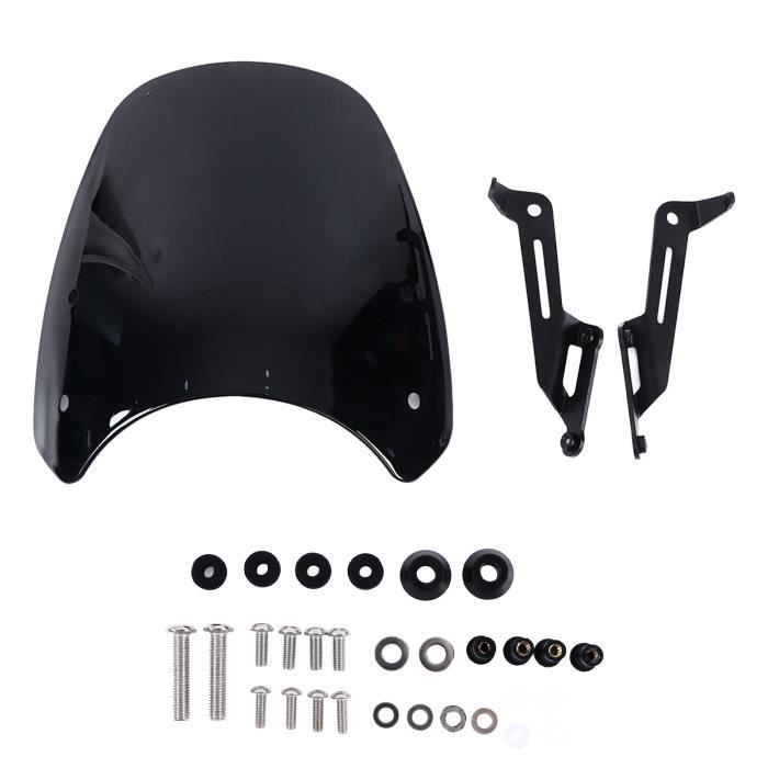 Pare-brise Double Bulle Noir Pour Honda CBR1000RR 2004-2007 | Polycarbonate Transparent | Réduction Vent/bruit - 6