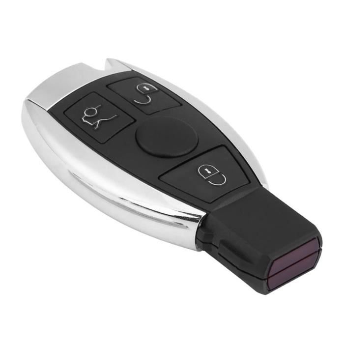 HURRISE clé à puce de voiture Télécommande de voiture à 3 boutons clé 433.92MHz PCF9234 émetteur de puce pour Mercedes Benz