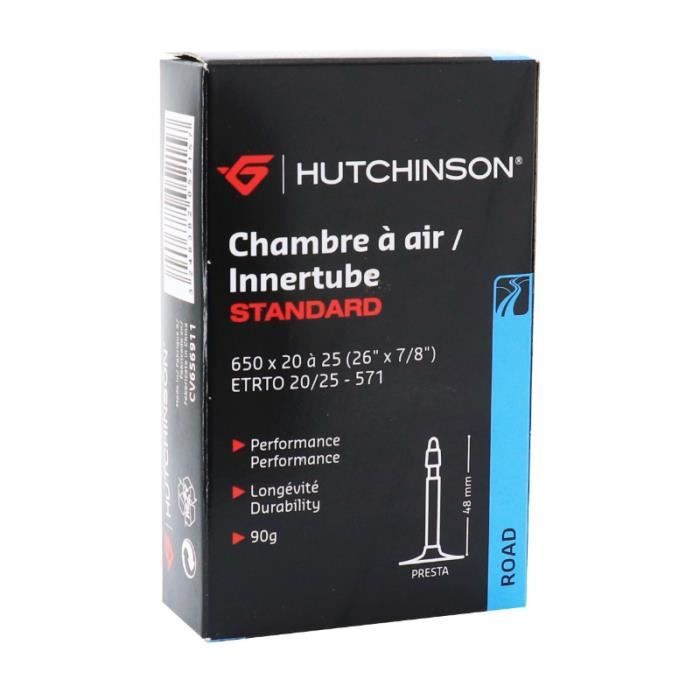 HUTCHINSON Chambre &agrave; air -  - Standard - 650X20 &agrave; 25 - Presta 48mm - R&eacute;sistance &agrave; la crevaison 