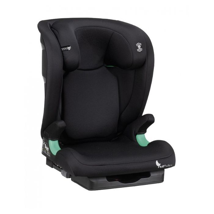 Siège auto Interbaby Juno noir - Groupe 1/2/3 - Ceinture de sécurité - Confortable et sécurisé