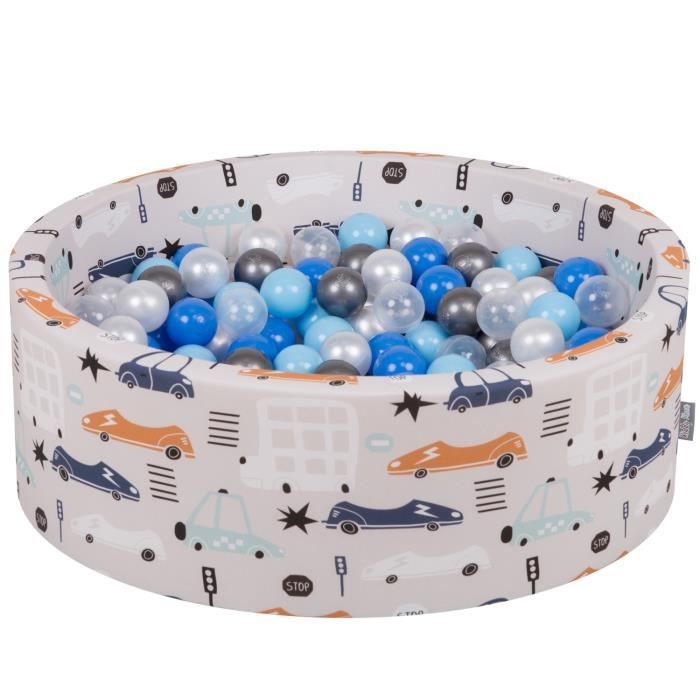Kiddymoon Piscine A Balles 90x30cm 0 Balles 7cm Pour Bebe Rond Fabrique En Ue Voitures Beige Perle Bleu Babybl Transpt Argente Achat Vente Piscine A Balles Cdiscount