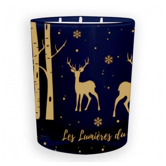 Bougie NOEL 600g BAIES GIVREES LES LUMIERES DU TEMPS 120H