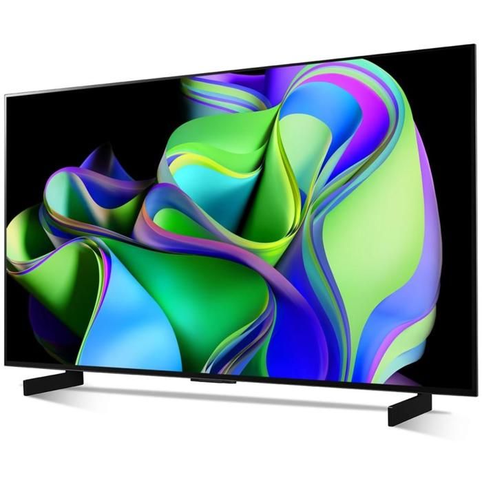 TV OLED LG OLED42C35LA evo C3 42 106 cm 2023 4K UHD α9 AI Gen6 - vue 2