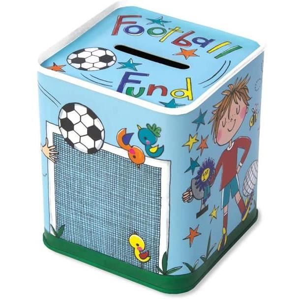 Tirelire En étain "Bee Happy" Avec Motif Abeille – 9.5x7.5x7.7 Cm, Fente Et Base Amovible – Cadeau Mignon