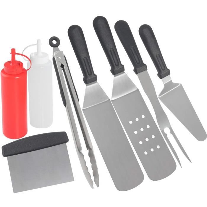 Support De Spatules Pour Plaque Chauffante - 3 Pièces En Inox, Range Tes Ustensiles De Cuisson