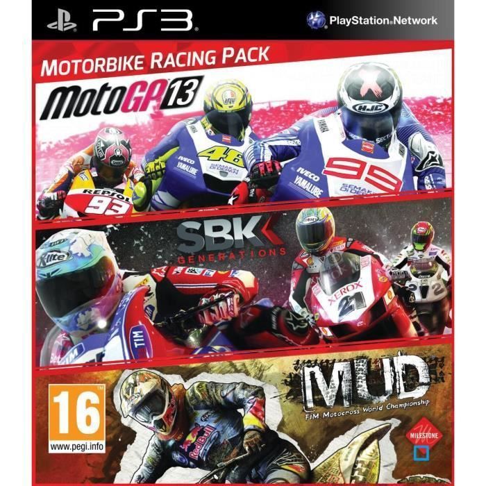 Pack De Jeux De Course Moto Tripack - Milestone - PS3 - Edition Standard - Pegi 16+