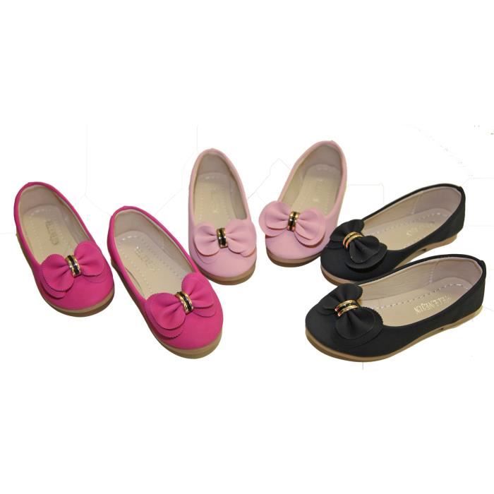 Ballerine Enfant Bebe Fille Ados Noir Noir Cdiscount Chaussures