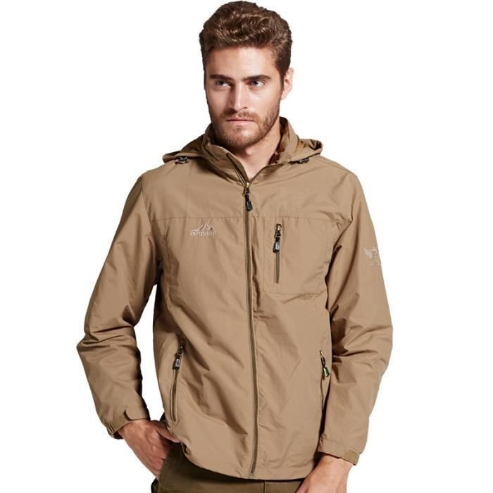 Veste Homme PITBULL Capuche - Coupe-vent, Imperméable, Style Sportif Pour Extérieur