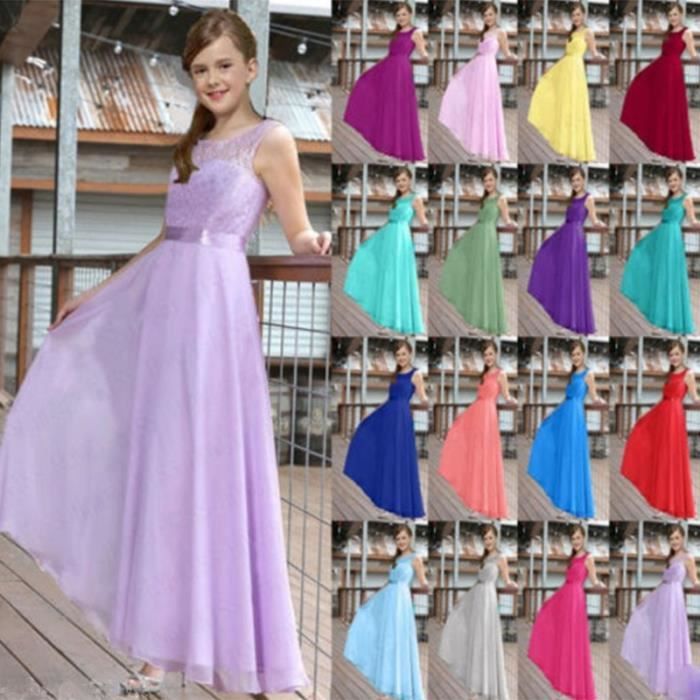Parti Robe Longue Fille Vêtements Adolescents De Mariage