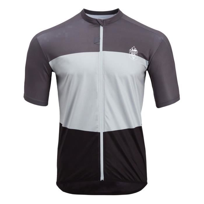 Maillot de Vélo sur route Silvini Turano Manches courtes Respirant  Gris/Cloud/black