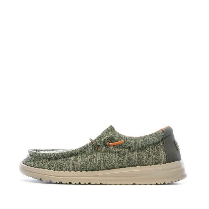Hey Dude Hey Dude Wally Youth - Chaussures basses garçon gris/kaki