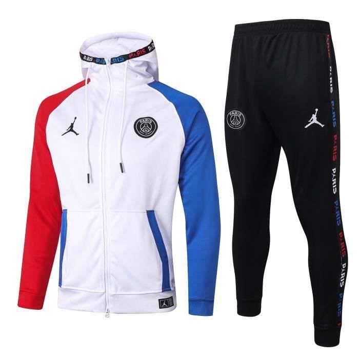 Nouveau PSG X Jordan Maillot de Foot Football(Maillot+Pantalon)Suit 2020  2021 Pas Cher Survêtement Training pour Homme - Cdiscount Sport