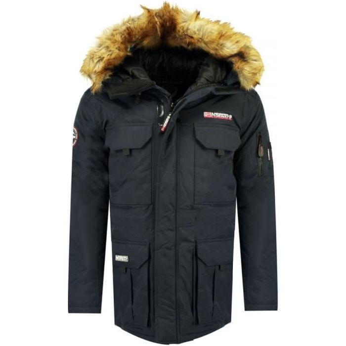 Parka marine femme Geographical Norway Alpes Bleu - Cdiscount Prêt-à-Porter