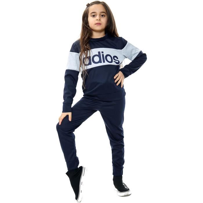 Survêtement Brooklyn 2 Pièces Pour Fille - Sweat à Capuche Et Pantalon Coupe Ample, Confortable