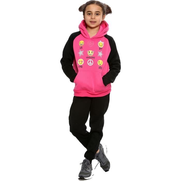 Ensemble De Survêtement Camouflage 2 Pièces Pour Fille - Loungewear Confortable 95% Viscose, Tailles 5 à 13 Ans