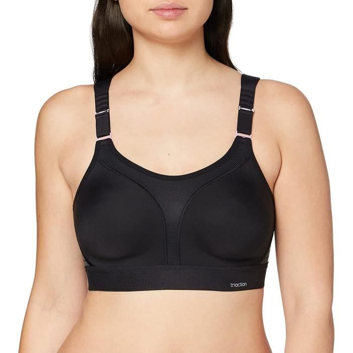 TriAction Femmes Extrême Lite N SPORTS Soutien-Gorge, Noir, 32DD