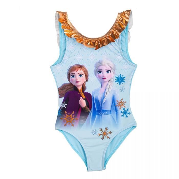 Maillot De Bain Une-pièce ANNA Reine Des Neiges – Taille 8 Ans (128 Cm) Rose