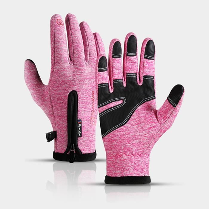 Gants Chauffants Pour Femmes Rechargeables – Écran Tactile, Coupe-vent, Pour Ski, Randonnée, Extérieur Hiver