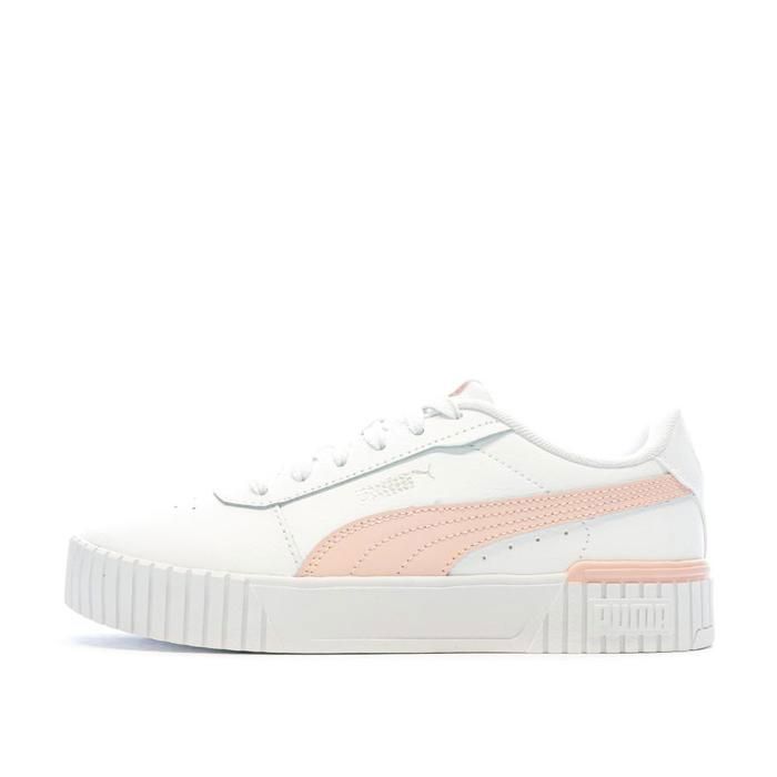 Puma Baskets Blanches/Rose Femme Puma Carina 2.0