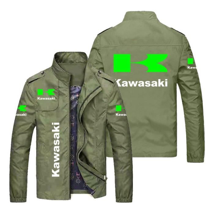 Veste Homme Kawasaki Imprimé Fashion Mi-saison Casual Col montant