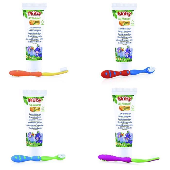 Nuby Dentifrice Enfant Brosse A Dents 45 G 24 Mois Coloris Aleatoire Selon Arrivage Cdiscount Puericulture Eveil Bebe