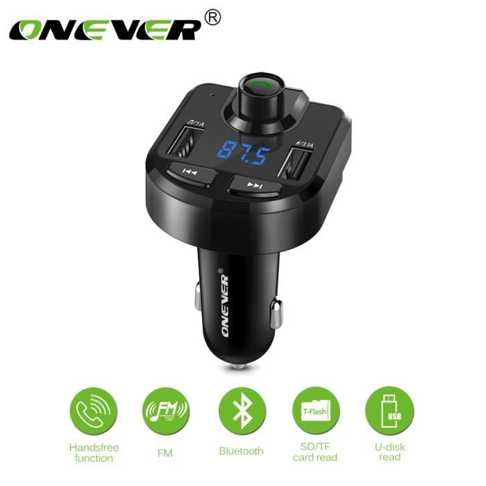 Avantree CK11 Bluetooth 5.0 Kit Mains Libres Voiture, Haut-Parleur de qualité, Supporte Siri Assistant, Détecteur de Mouvement, Bouton de Volume, sans Fil avec Clip pour Pare-Soleil
