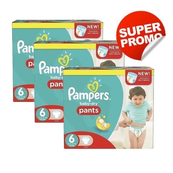 Giga pack 220 x couches bébé Pampers Taille 6 baby dry pants