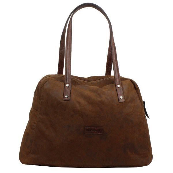 Patrick Blanc Pochette en cuir grainé 411012 - Marron Multicolor