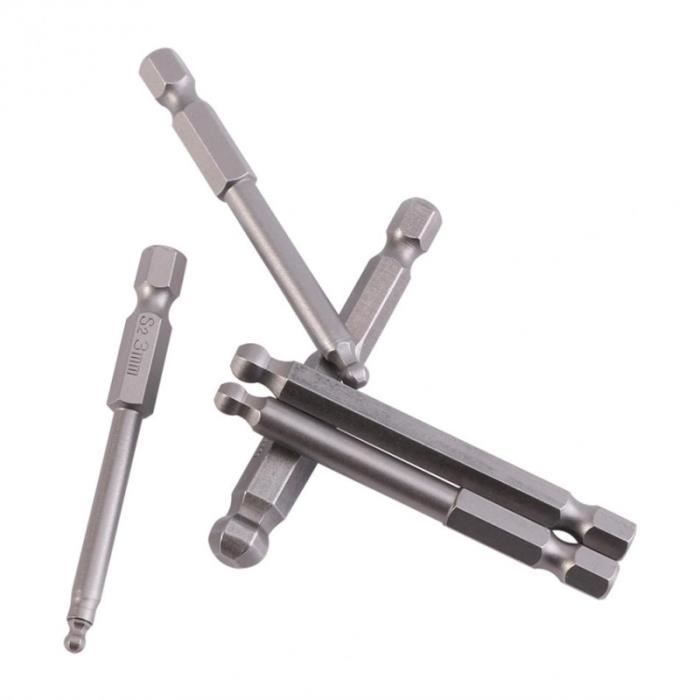 150Mm-200Mm Tête Hexagonale Clé Allen Jeu De Forets Longs Embouts De Tournevis Allen Embouts