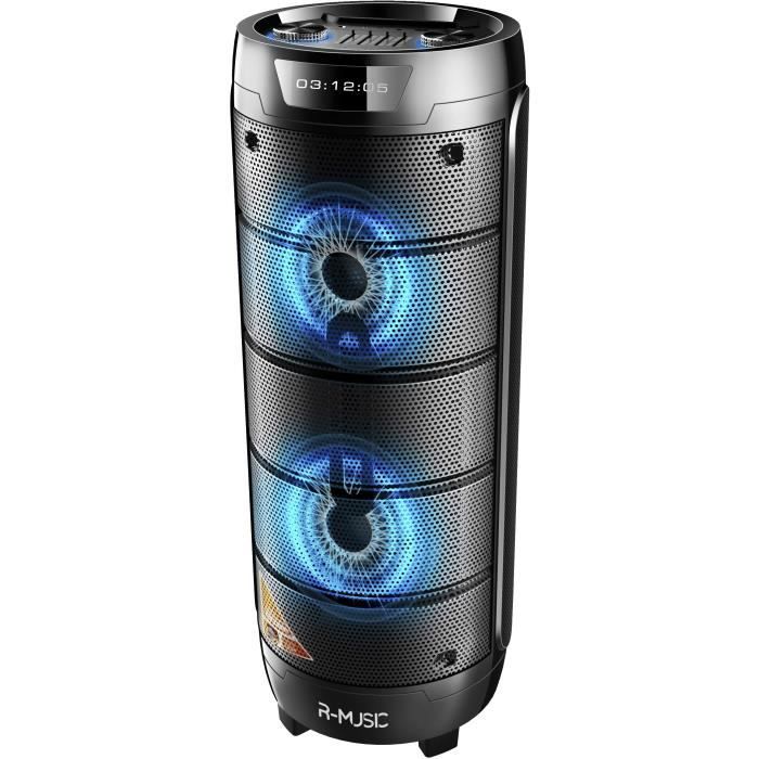 R-MUSIC RM311685 BOOSTER XL - High power - Enceinte Sans Fil 1000W - Son 360