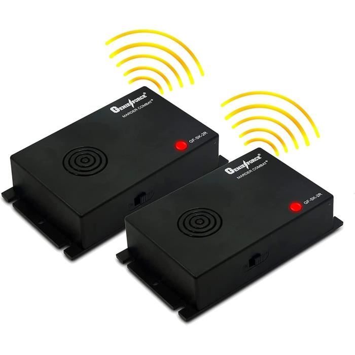 Genieforce® GF-T7-5X Marter Combat marterverschrikker voor eenvoudige installatie in de auto | aansluiting op de accu | voor gebruik in de motorruimte