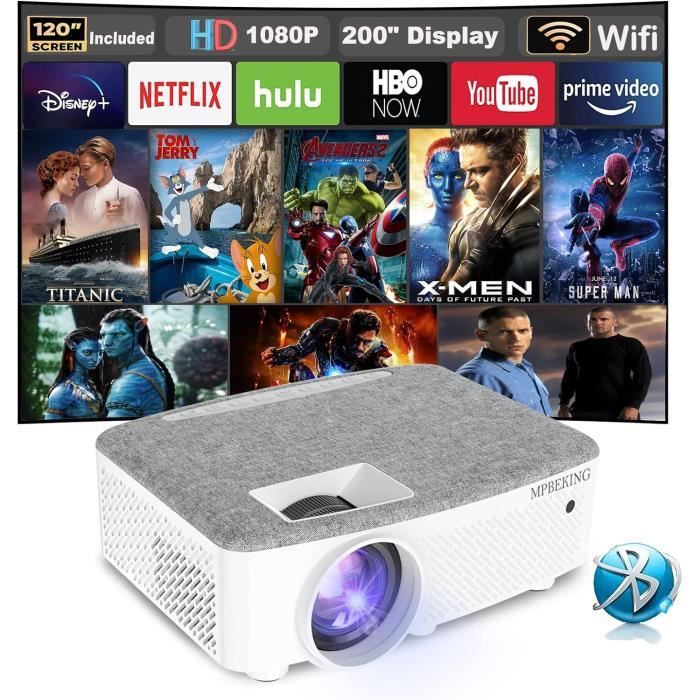Mini Projecteur Led Portable Avec Prise En Charge De Résolution 1080P